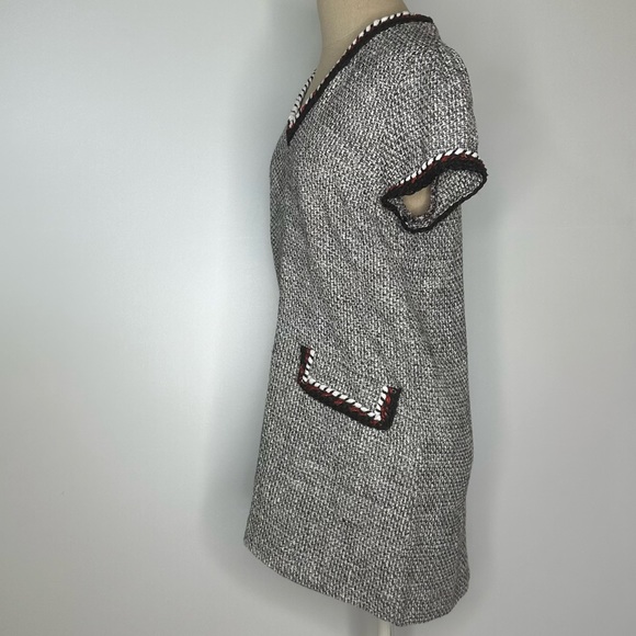 Zara Tweed Shirt Dress Size Medium - Picture 3 of 15